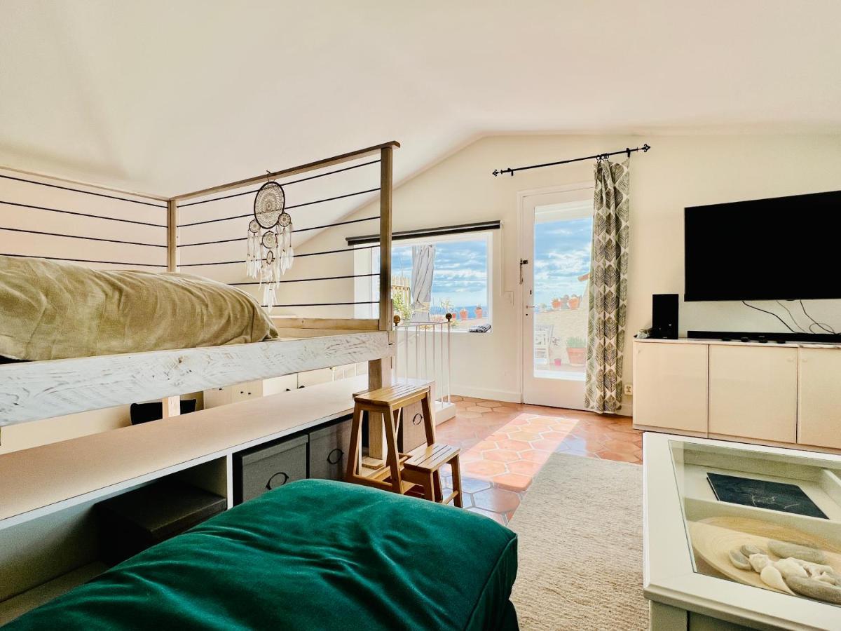 Penthouse Studio Privee Couple Ou Famille- La Maison Searle A Tourtour Eksteriør billede